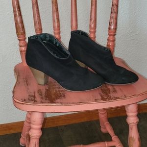 Black booties- women's size 9